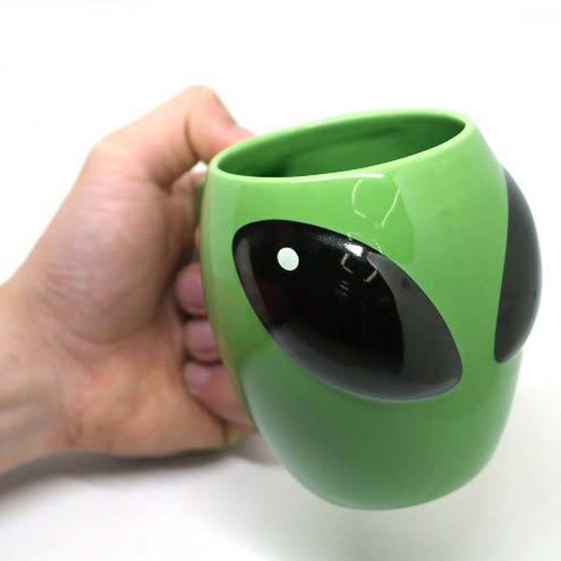 Sip-sational Saucer Eyes Ceramic Coffee Mug