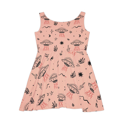 UFO Women's Skater Dress (AOP) - Alien Anthem