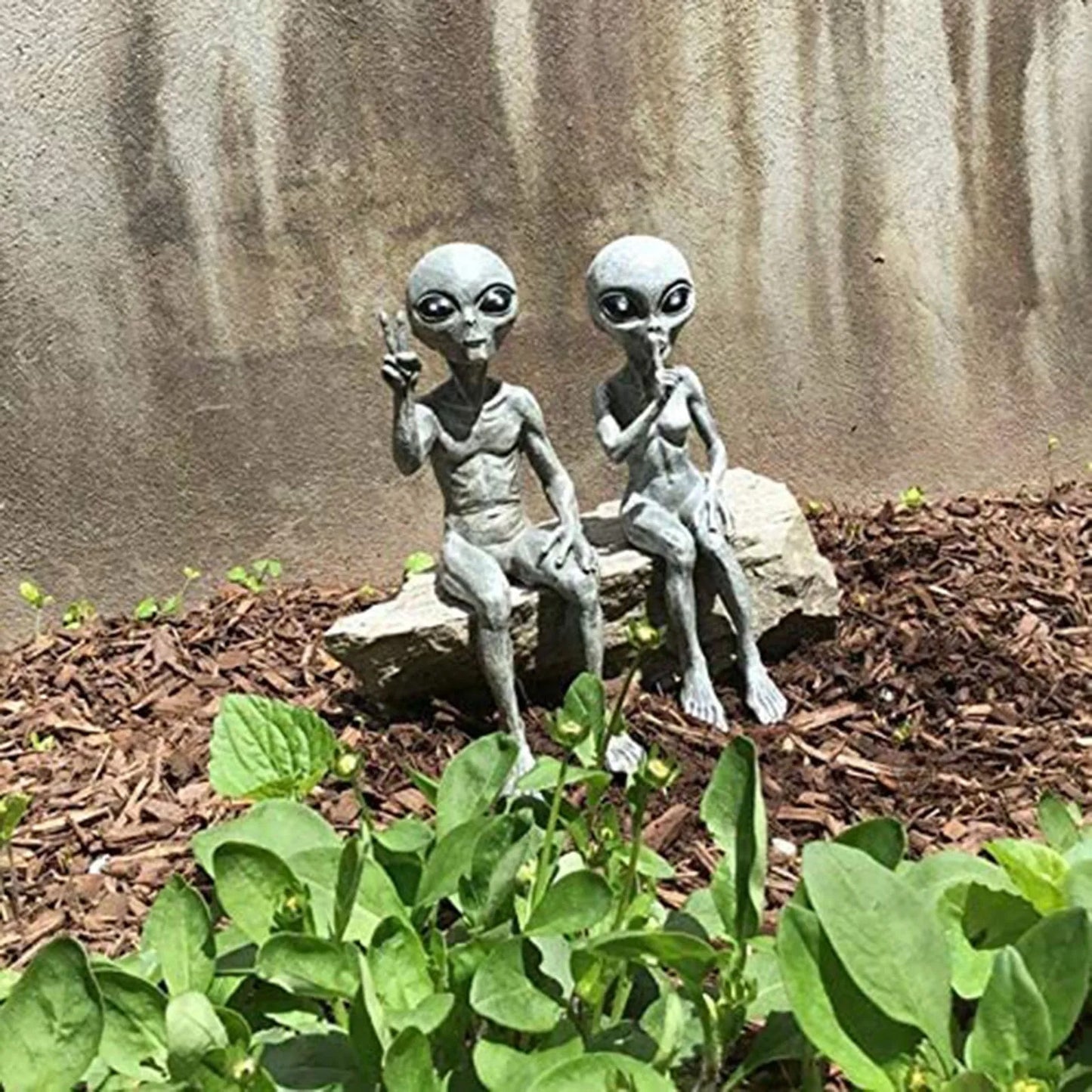 Martian Mischief-Makers Garden Figurines